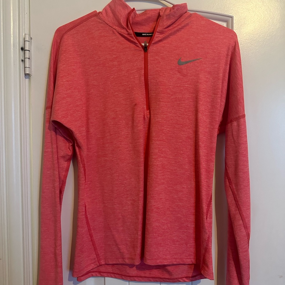 Pink Nike quarter zip, size S